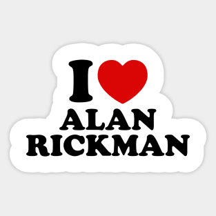 I Love Alan Rickman Sticker